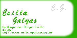 csilla galyas business card